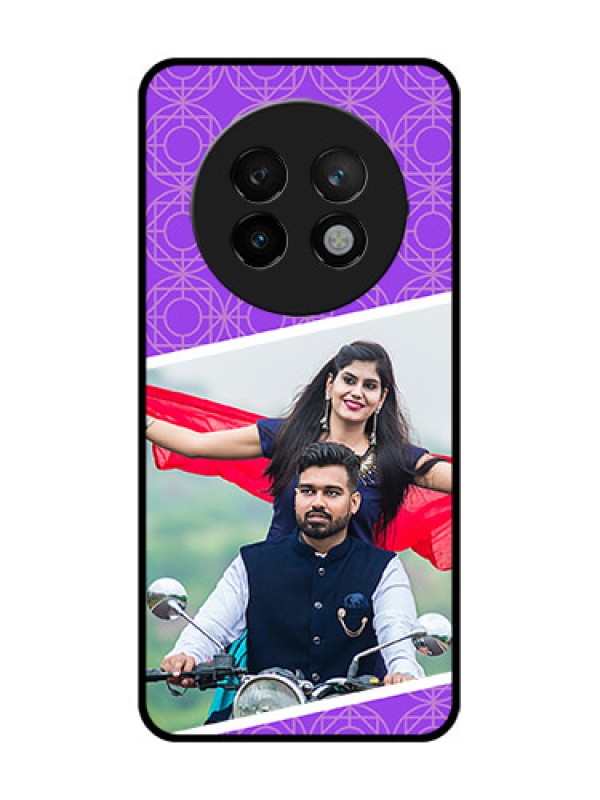 Custom Realme 13 Plus 5G Custom Metal Phone CaseViolet Color Pattern Design