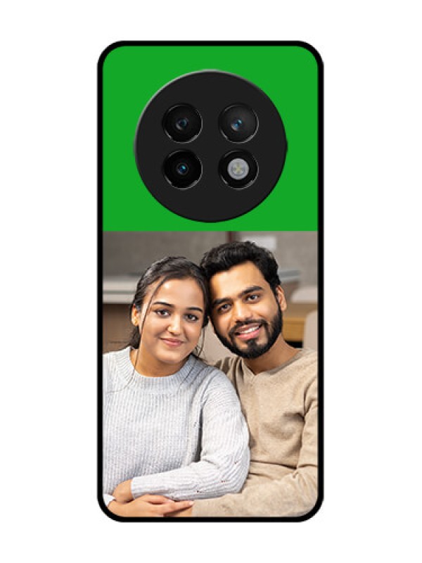 Custom Realme 13 Plus 5G Custom Metal Phone CaseGreen Pattern Design