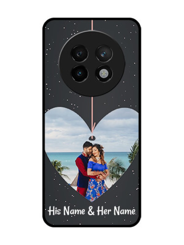 Custom Realme 13 Plus 5G Custom Metal Phone CaseHanging Heart Design