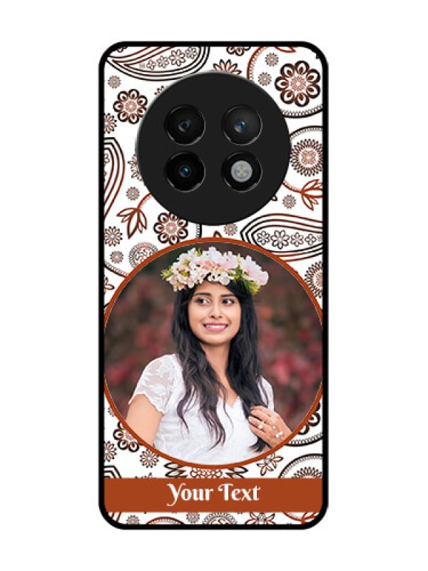 Custom Realme 13 Plus 5G Custom Metal Phone CaseAbstract Flower Design