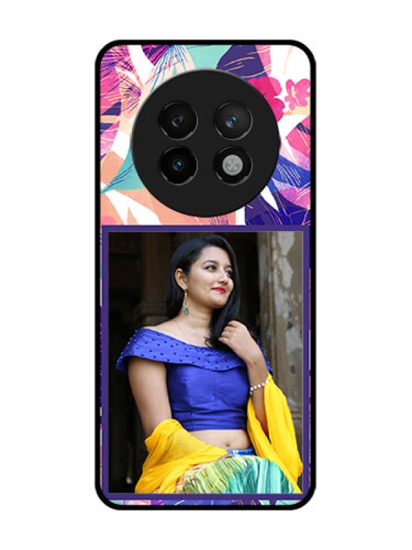 Custom Realme 13 Plus 5G Custom Metal Phone CaseAbstract Floral Design