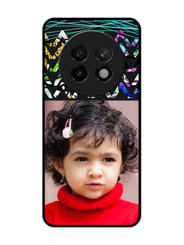 Custom Realme 13 Plus 5G Custom Metal Phone CaseNeon Abstract Design