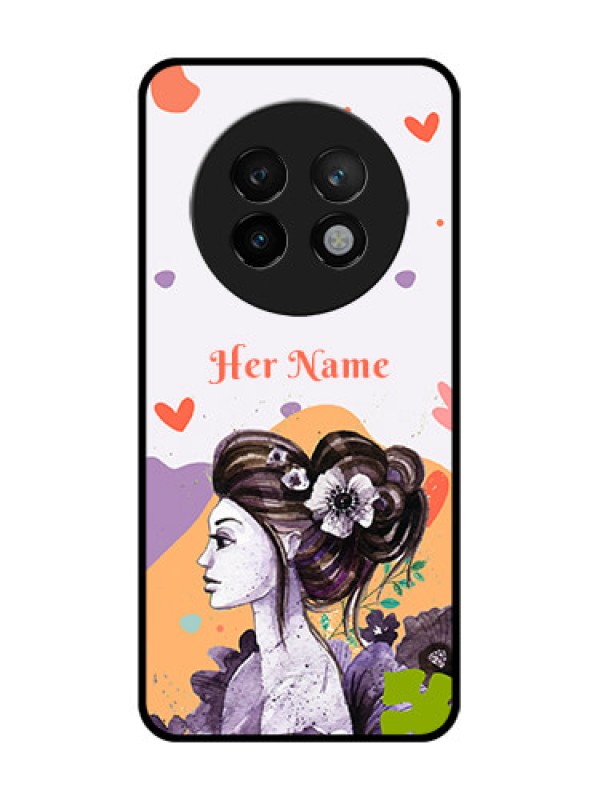Custom Realme 13 Plus 5G Custom Metal Phone CaseWoman And Nature Design