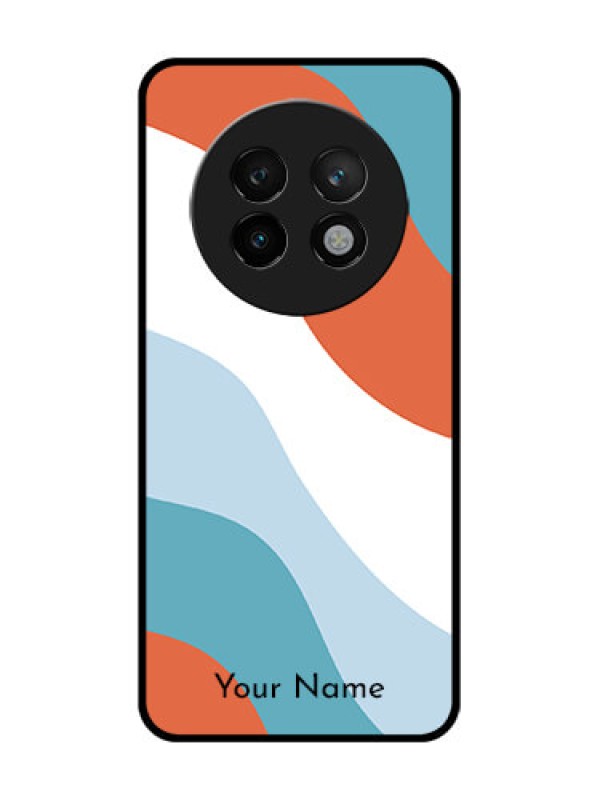 Custom Realme 13 Plus 5G Custom Metal Phone CaseColoured Waves Design