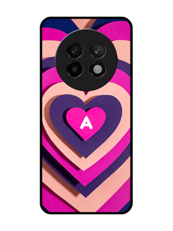 Custom Realme 13 Plus 5G Custom Metal Phone CaseCute Heart Pattern Design