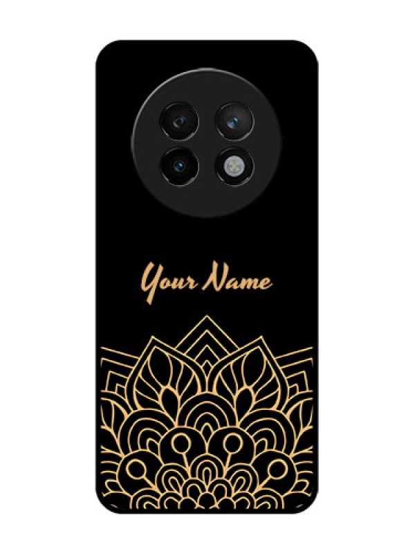 Custom Realme 13 Plus 5G Custom Metal Phone CaseGolden Mandala Design