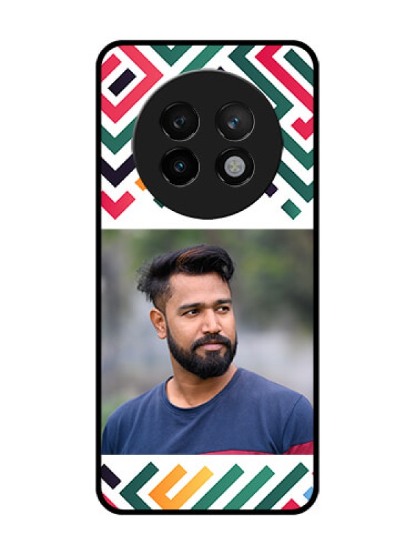 Custom Realme 13 Plus 5G Custom Metal Phone CaseColorful Maze Pattern Design