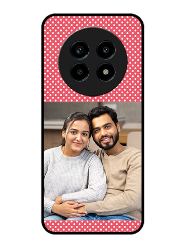 Custom Realme 13 Pro 5G Custom Metal Phone CaseWhite Dotted Design