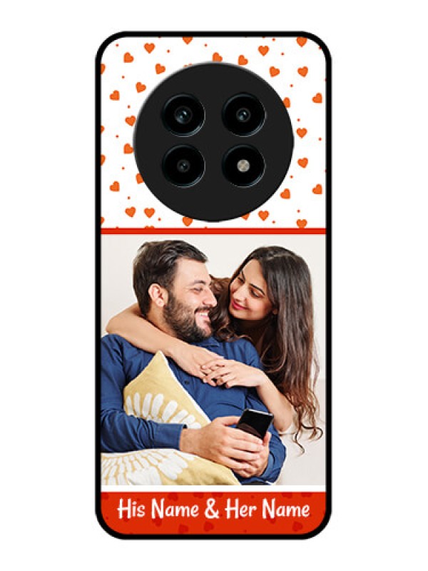 Custom Realme 13 Pro 5G Custom Metal Phone CaseOrange Love Symbol Design