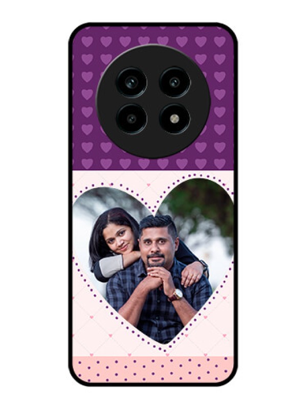 Custom Realme 13 Pro 5G Custom Metal Phone CaseViolet Love Dots Design