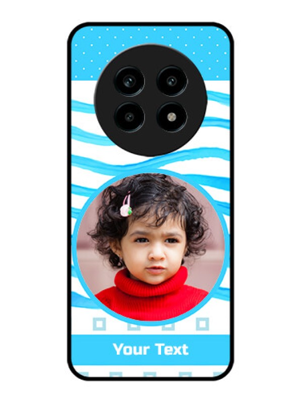 Custom Realme 13 Pro 5G Custom Metal Phone CaseSimple Blue Case Design