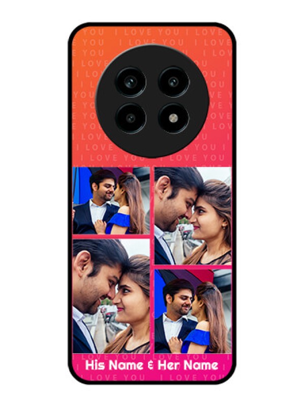 Custom Realme 13 Pro 5G Custom Metal Phone CaseI Love You Pink Design