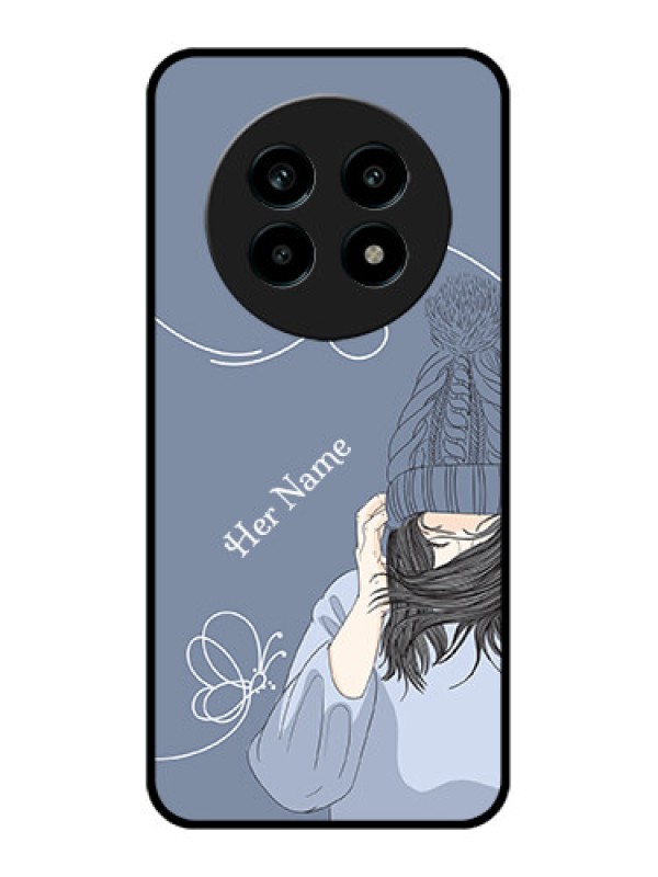 Custom Realme 13 Pro 5G Custom Metal Phone CaseGirl In Winter Outfit Design