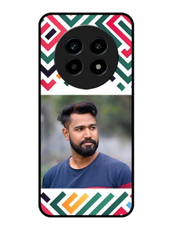 Custom Realme 13 Pro 5G Custom Metal Phone CaseColorful Maze Pattern Design