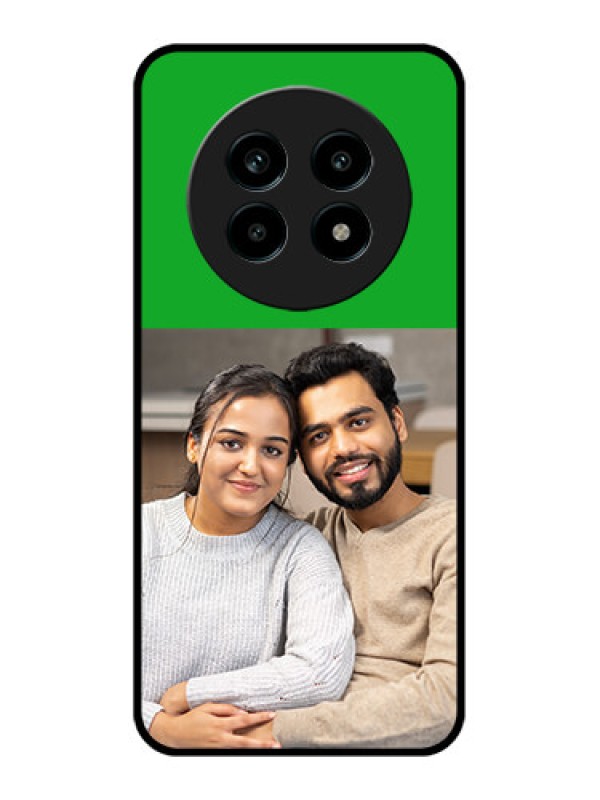 Custom Realme 13 Pro Plus 5G Custom Metal Phone Case - Green Pattern Design