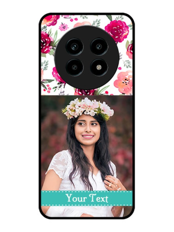 Custom Realme 13 Pro Plus 5G Custom Metal Phone Case - Water Colors Floral Design