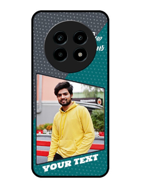 Custom Realme 13 Pro Plus 5G Custom Metal Phone Case - Background Pattern Design With Quote