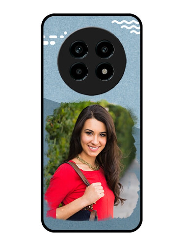 Custom Realme 13 Pro Plus 5G Custom Metal Phone Case - Grunge Line Art Design