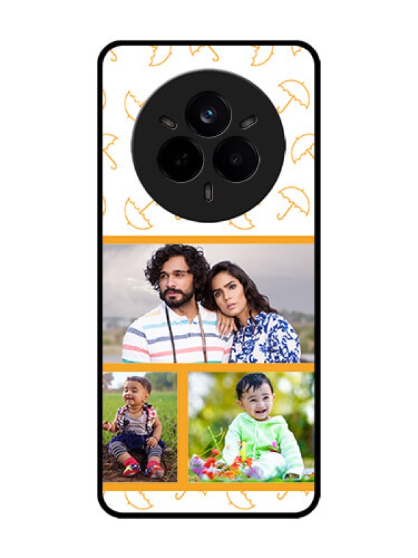 Custom Realme 14 Pro 5G Custom Metal Phone Case - Yellow Pattern Design