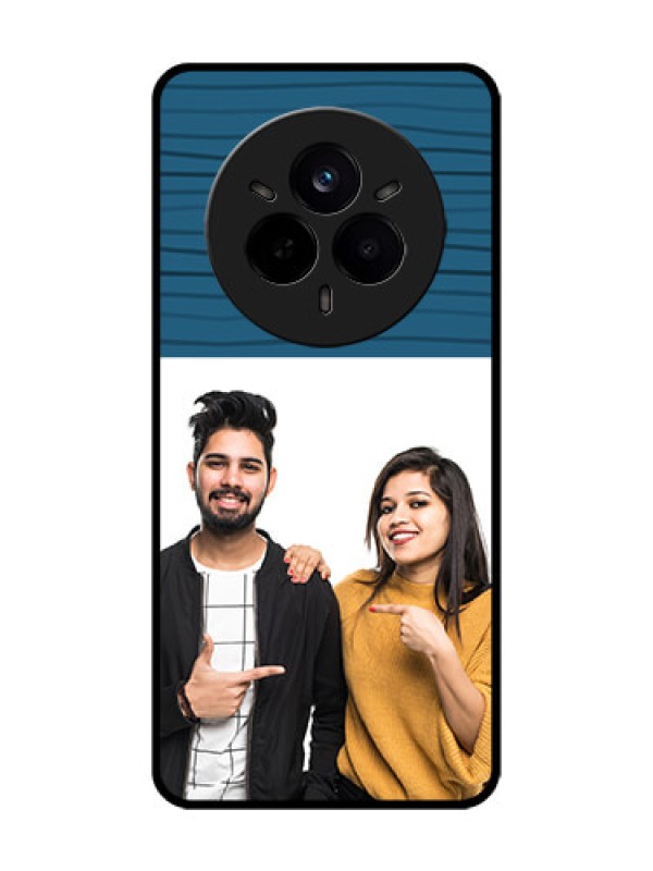 Custom Realme 14 Pro 5G Custom Metal Phone Case - Blue Pattern Cover Design