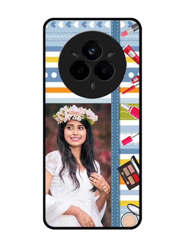 Custom Realme 14 Pro 5G Custom Metal Phone Case - Makeup Icons Design