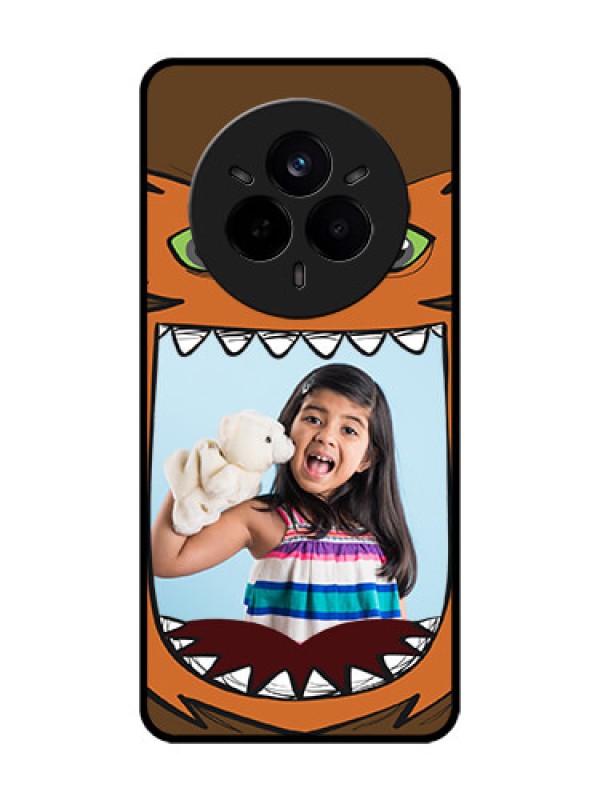 Custom Realme 14 Pro 5G Custom Metal Phone Case - Owl Monster Back Case Design