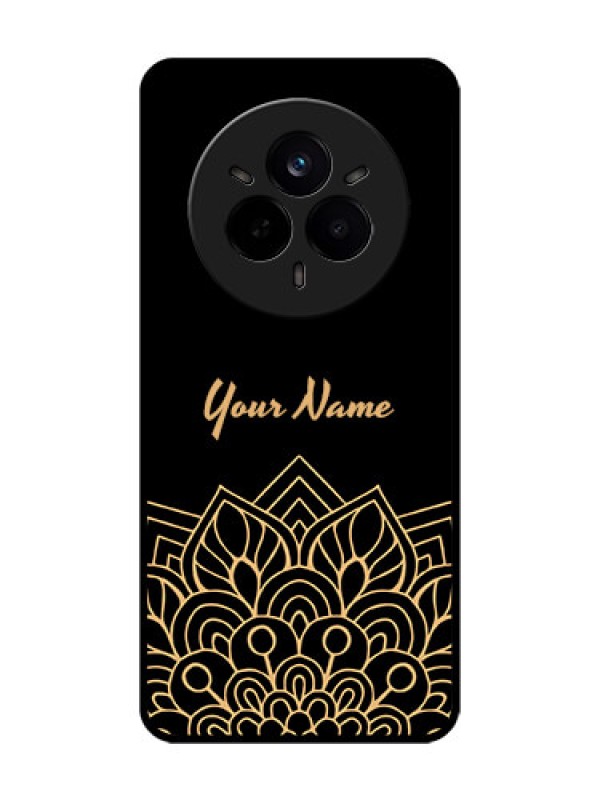 Custom Realme 14 Pro 5G Custom Metal Phone Case - Golden Mandala Design