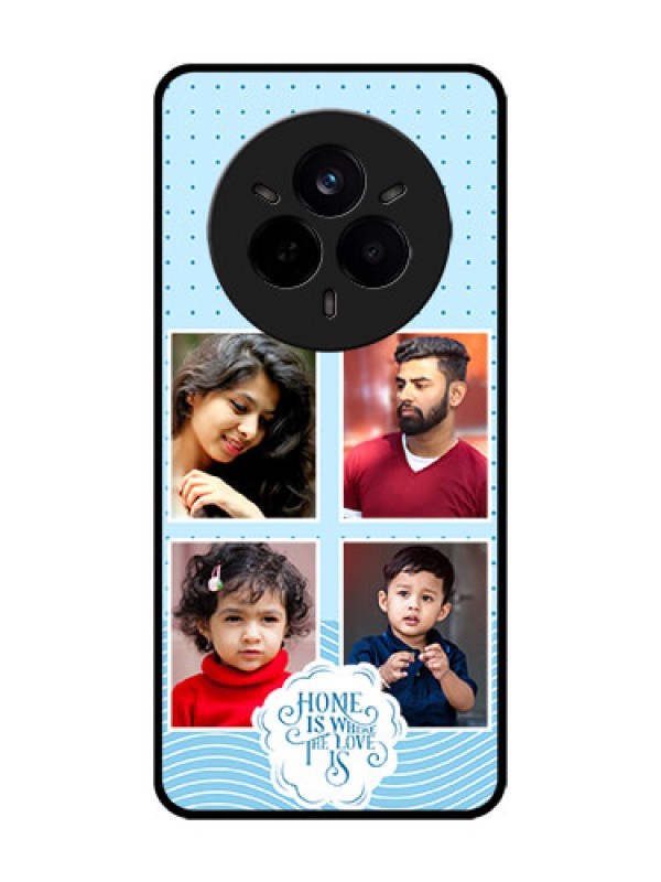 Custom Realme 14 Pro 5G Custom Metal Phone Case - Cute Love Quote With 4 Pic Upload Design