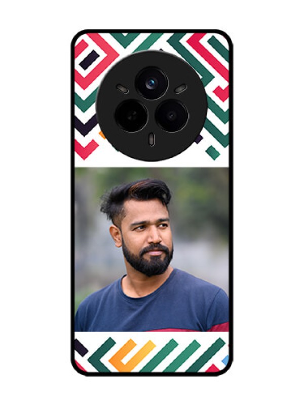 Custom Realme 14 Pro 5G Custom Metal Phone Case - Colorful Maze Pattern Design