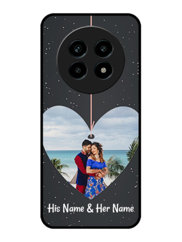 Custom Realme 14 Pro Lite 5G Custom Metal Phone Case - Hanging Heart Design