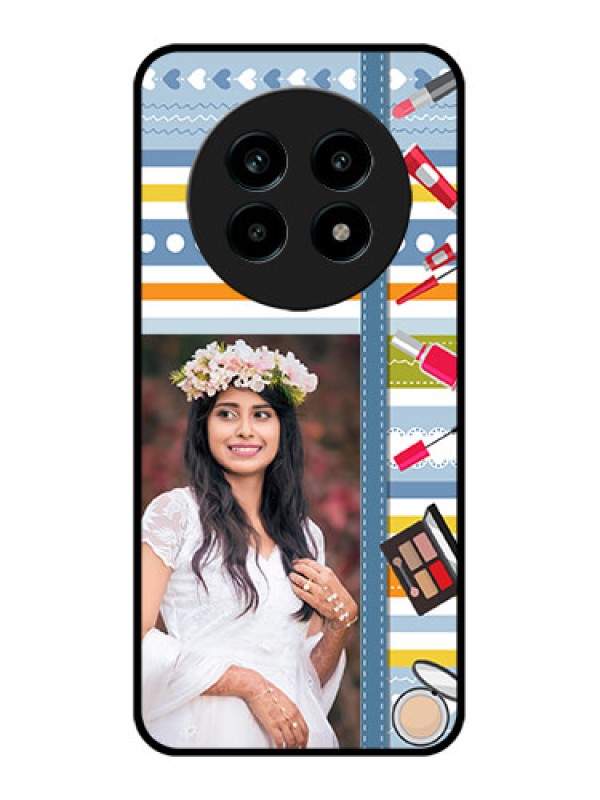 Custom Realme 14 Pro Lite 5G Custom Metal Phone Case - Makeup Icons Design