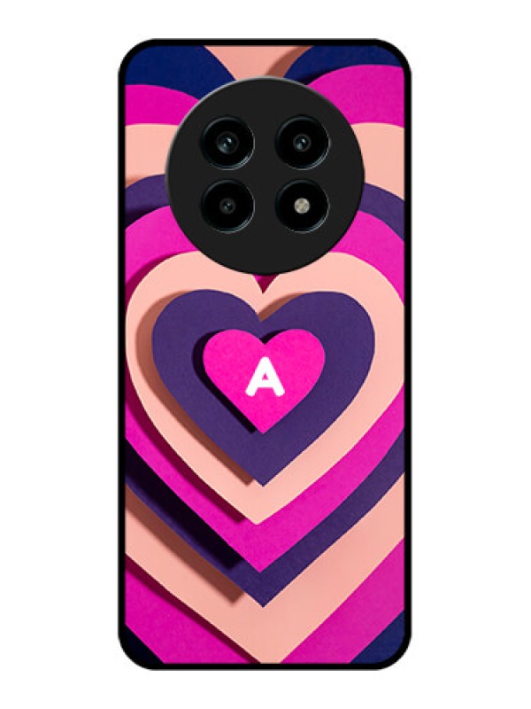 Custom Realme 14 Pro Lite 5G Custom Metal Phone Case - Cute Heart Pattern Design