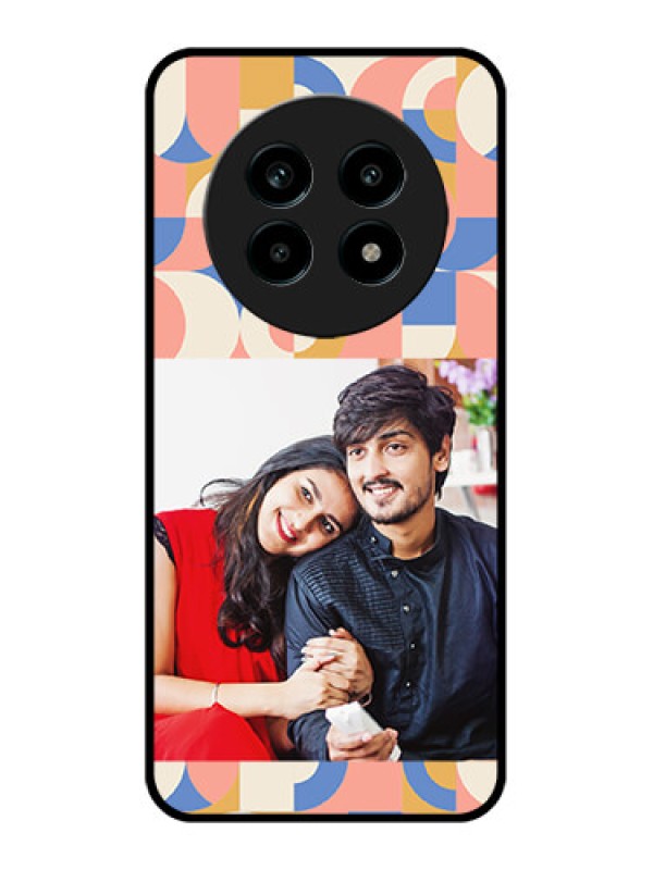 Custom Realme 14 Pro Lite 5G Custom Metal Phone Case - Semi - Circle Maze Pattern Design