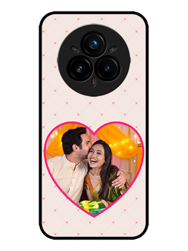 Custom Realme 14 Pro Plus 5G Custom Metal Phone Case - Heart Shape Design