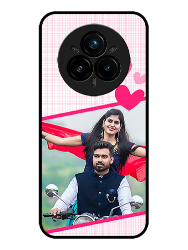 Custom Realme 14 Pro Plus 5G Custom Metal Phone Case - Love Shape Heart Design