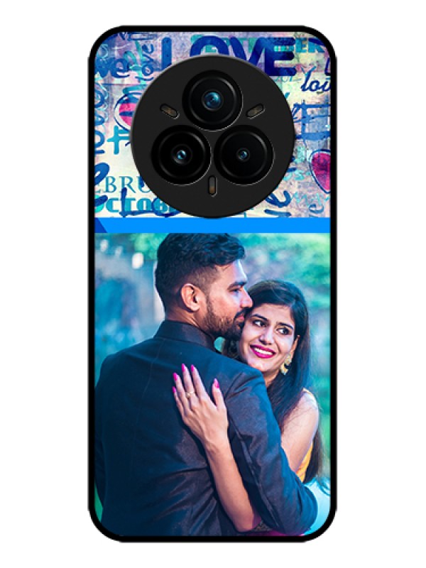 Custom Realme 14 Pro Plus 5G Custom Metal Phone Case - Colorful Love Design