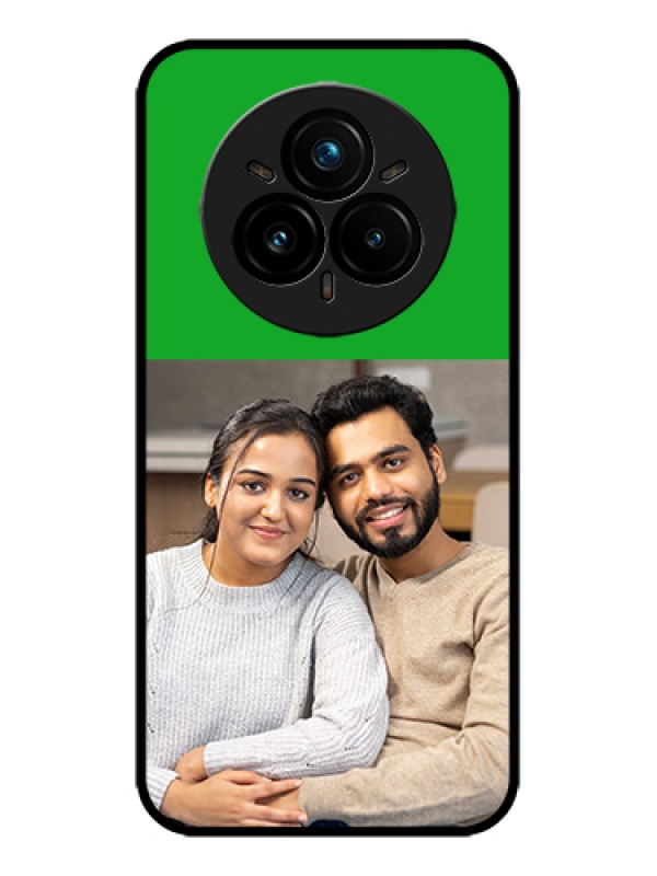 Custom Realme 14 Pro Plus 5G Custom Metal Phone Case - Green Pattern Design