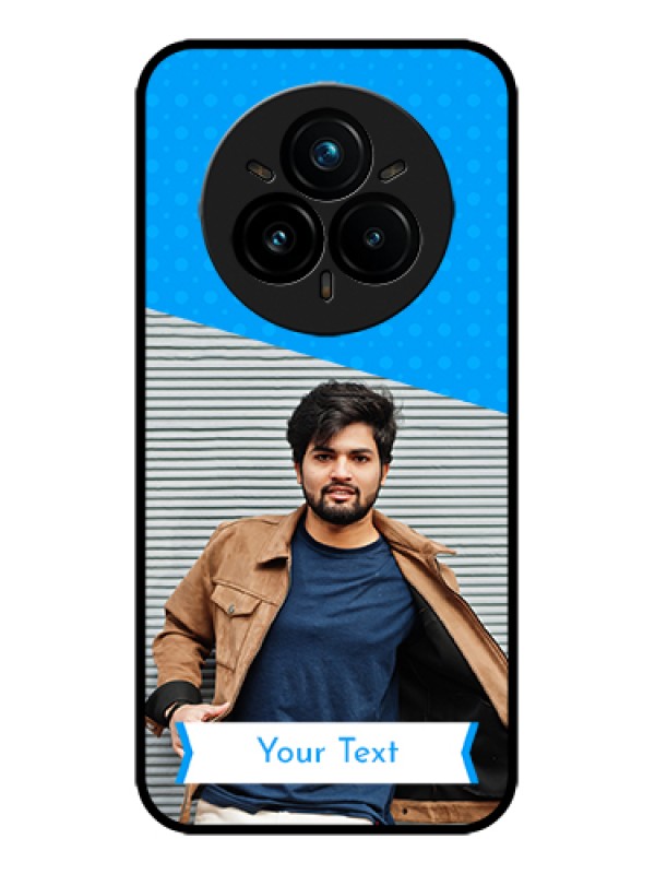 Custom Realme 14 Pro Plus 5G Custom Metal Phone Case - Simple Blue Color Design