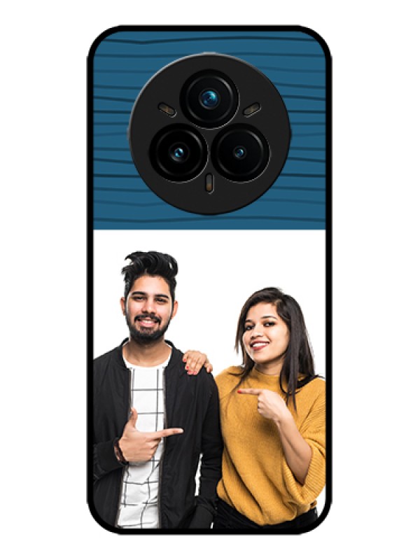 Custom Realme 14 Pro Plus 5G Custom Metal Phone Case - Blue Pattern Cover Design