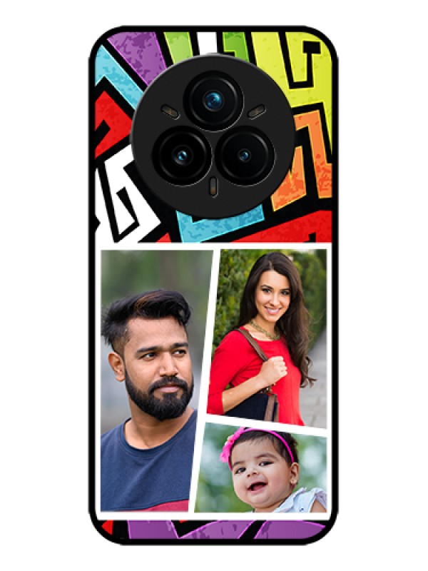 Custom Realme 14 Pro Plus 5G Custom Metal Phone Case - Graffiti Pattern Design