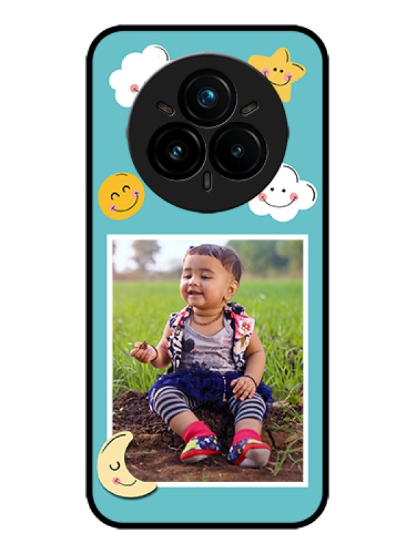 Custom Realme 14 Pro Plus 5G Custom Metal Phone Case - Smiley Kids Stars Design