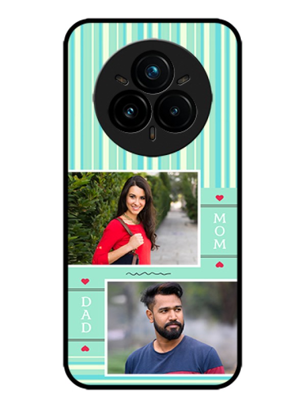 Custom Realme 14 Pro Plus 5G Custom Metal Phone Case - Mom and Dad Pic Design