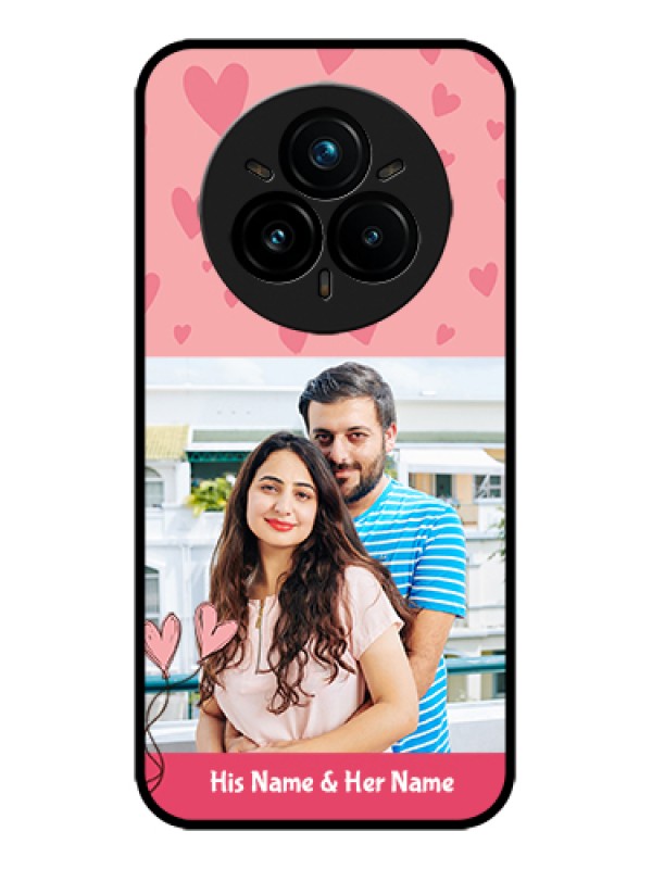 Custom Realme 14 Pro Plus 5G Custom Metal Phone Case - Love Design Peach Color