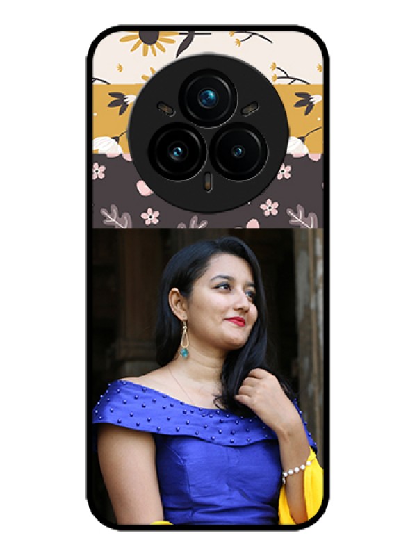 Custom Realme 14 Pro Plus 5G Custom Metal Phone Case - Stylish Floral Design