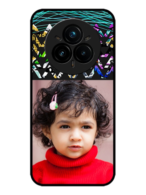 Custom Realme 14 Pro Plus 5G Custom Metal Phone Case - Neon Abstract Design