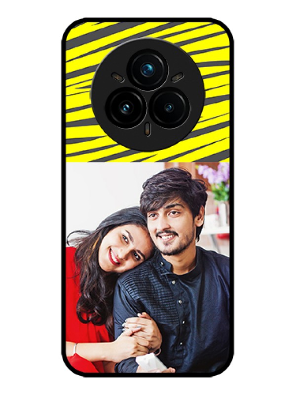 Custom Realme 14 Pro Plus 5G Custom Metal Phone Case - Yellow Abstract Design