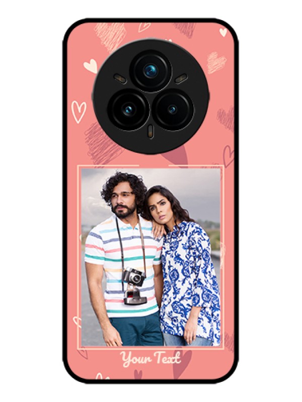 Custom Realme 14 Pro Plus 5G Custom Metal Phone Case - Love Doodle Art Design