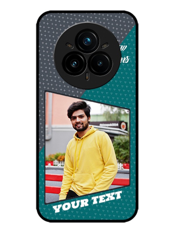 Custom Realme 14 Pro Plus 5G Custom Metal Phone Case - Background Pattern Design With Quote