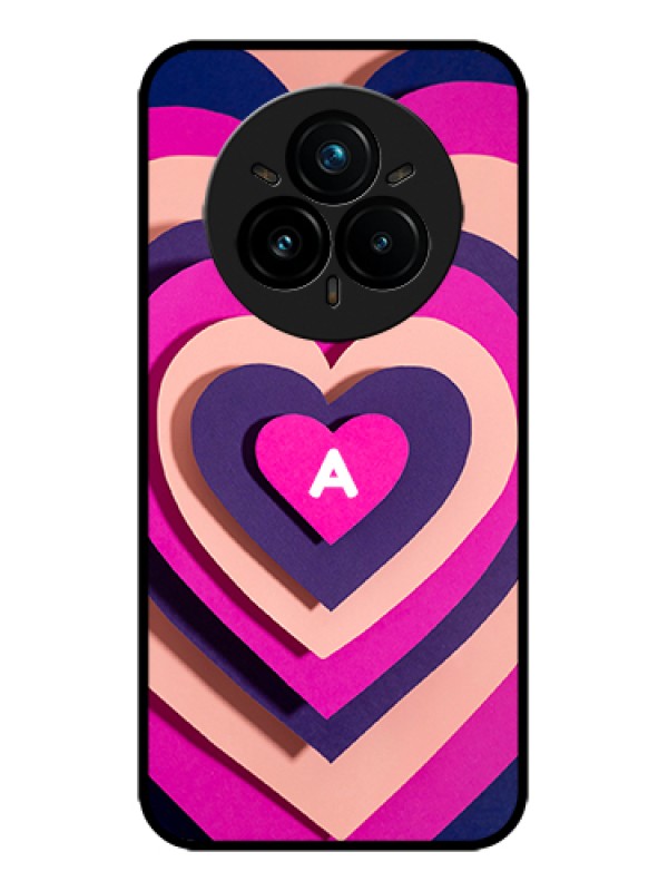 Custom Realme 14 Pro Plus 5G Custom Metal Phone Case - Cute Heart Pattern Design