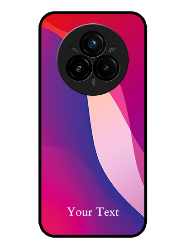 Custom Realme 14 Pro Plus 5G Custom Metal Phone Case - Digital Abstract Overlap Design